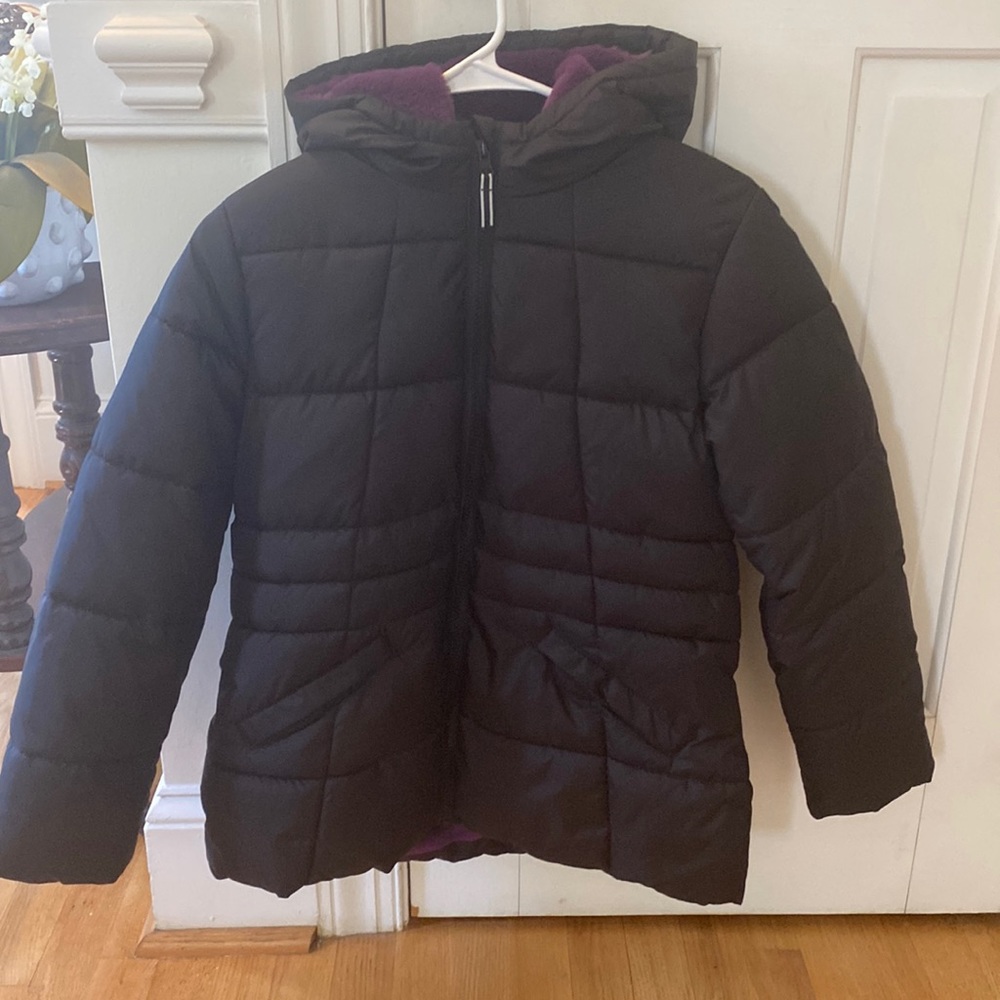 Black puffy coat (child’s) Size 10-12